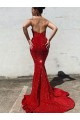 Sleeveless Burgundy Mermaid Sweetheart Prom Dress / Evening Gown Maidstone