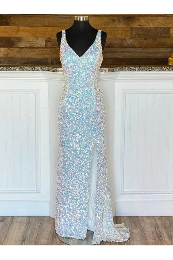 Sleeveless Sheath V-Neck Evening Gown / Prom Dress Maidstone
