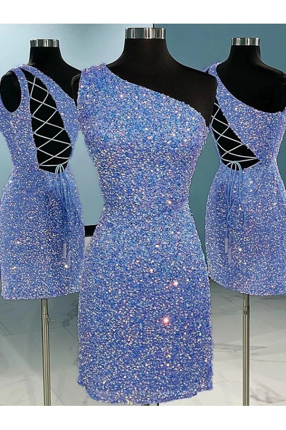 Sleeveless Shown Color Sheath One Shoulder Prom Dress Maidstone