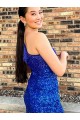 Sleeveless Royal Blue Sheath One Shoulder Homecoming Dresses Maidstone