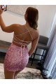 Sleeveless Hot Pink Sheath Spaghetti Straps Evening Dress Maidstone