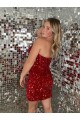 Sleeveless Burgundy Sheath Sweetheart Evening Dresses Maidstone