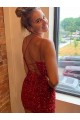 Sleeveless Royal Blue Sheath V-Neck Evening Gown Maidstone