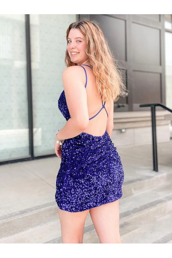 Sleeveless Shown Color Sheath V-Neck Cocktail Dress / Prom Dress Maidstone