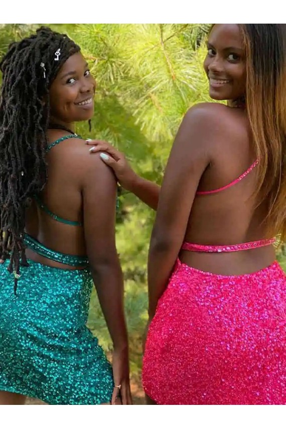 Sleeveless Dark Green Sheath V-Neck Prom Dress Maidstone