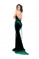Sleeveless Dark Green Low Back Mermaid High Neck Formal Evening Gown / Prom Dress / Bridesmaid Dress Maidstone