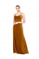 Sleeveless Gold A-Line Spaghetti Straps Prom Dress / Bridesmaid Dress Maidstone