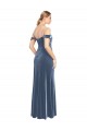 Sleeveless Dusty Blue A-Line Off the Shoulder Prom Dress / Bridesmaid Dress Maidstone