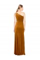 Sleeveless Gold A-Line One Shoulder Formal Evening Gown / Prom Dress / Bridesmaid Dress Maidstone