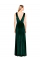 Sleeveless Dark Green V-Back A-Line V-Neck Bridesmaid Dress / Formal Dress Maidstone