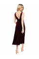 Sleeveless Burgundy V-Back A-Line V-Neck Prom Dress / Bridesmaid Dress Maidstone