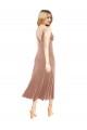 Sleeveless Pink V-Back A-Line V-Neck Prom Dress / Bridesmaid Dress Maidstone