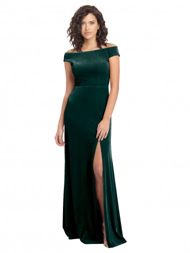Cap Sleeves Dark Green A-Line Square Neck Formal Evening Gown / Prom Dress / Bridesmaid Dress Maidstone