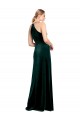 Sleeveless Dark Green Keyhole Back A-Line Spaghetti Straps Prom Dress / Bridesmaid Dress Maidstone