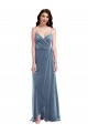 Sleeveless Dusty Blue Low Back A-Line Sweetheart Semi Formal Evening Dress / Prom Dress / Bridesmaid Dress Maidstone
