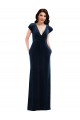 Flutter Sleeves Dark Navy A-Line V-Neck Formal Dress / Bridesmaid Dress Maidstone