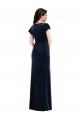Flutter Sleeves Dark Navy A-Line V-Neck Formal Dress / Bridesmaid Dress Maidstone