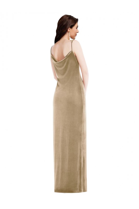Sleeveless Champagne Sheath One Shoulder Black Tie Evening Gown / Prom Dress / Bridesmaid Dress Maidstone
