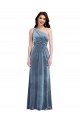 Sleeveless Dusty Blue A-Line Off the Shoulder Bridesmaid Dress / Evening Dress Maidstone