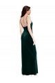 Sleeveless Dark Green Low Back Sheath Spaghetti Straps Prom Dress / Bridesmaid Dress Maidstone