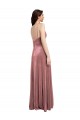 Sleeveless Cinnamon Rose Low Back A-Line V-Neck Formal Evening Gown / Prom Dress / Bridesmaid Dress Maidstone