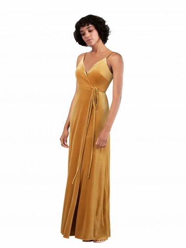 Sleeveless Gold V-Back Column V-Neck Black Tie Evening Gown / Prom Dress / Bridesmaid Dress Maidstone