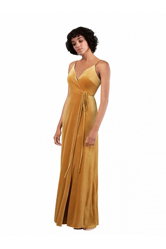 Sleeveless Gold V-Back Column V-Neck Black Tie Evening Gown / Prom Dress / Bridesmaid Dress Maidstone