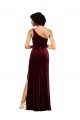 Sleeveless Burgundy Column One Shoulder Formal Evening Gown / Prom Dress / Bridesmaid Dress Maidstone