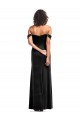 Sleeveless Black A-Line Off the Shoulder Formal Evening Gown / Prom Dress / Bridesmaid Dress Maidstone