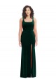 Sleeveless Dark Green Trumpet Square Neck Semi Formal Evening Dress / Prom Dress / Bridesmaid Dress Maidstone