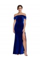 Sleeveless Royal Blue Mermaid Off the Shoulder Formal Evening Gown / Prom Dress / Bridesmaid Dress Maidstone