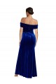 Sleeveless Royal Blue Mermaid Off the Shoulder Formal Evening Gown / Prom Dress / Bridesmaid Dress Maidstone