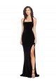 Sleeveless Black Low Back Sheath Halter Neck Semi Formal Evening Dress / Prom Dress / Bridesmaid Dress Maidstone