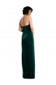 Sleeveless Dark Green Low Back Sheath Strapless Black Tie Evening Gown / Prom Dress / Bridesmaid Dress Maidstone