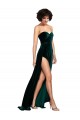 Sleeveless Dark Green Low Back A-Line Sweetheart Semi Formal Evening Dress / Prom Dress / Bridesmaid Dress Maidstone