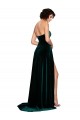 Sleeveless Dark Green Low Back A-Line Sweetheart Semi Formal Evening Dress / Prom Dress / Bridesmaid Dress Maidstone